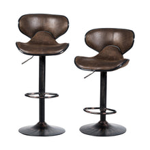 Load image into Gallery viewer, Set of 2 Adjustable Bar Stools for Counter

