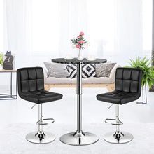 Load image into Gallery viewer, Round Height Adjustable Bistro Bar Table Black
