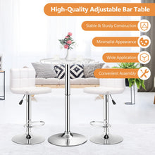 Load image into Gallery viewer, Round Height Adjustable Bistro Bar Table White
