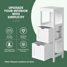 Load image into Gallery viewer, Bathroom Multifunctional Storage Floor Cabinet with 2 Drawers
