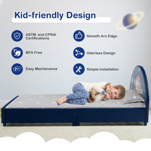 Load image into Gallery viewer, Children Twin Size Upholstered  Platform Single Bed
