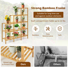 Load image into Gallery viewer, Multifunctional Bamboo Shelf Display Organizer

