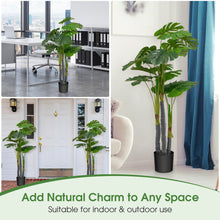 Load image into Gallery viewer, 4 Feet Artificial Tree Artificial Monstera Palm Tree Fake Plant
