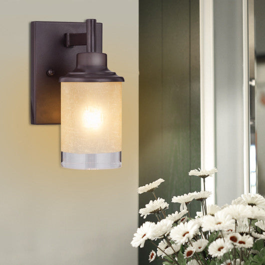 Wall Mounted One - Light Antique Bronze Vanity Light