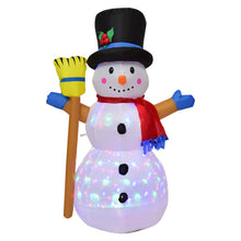 Load image into Gallery viewer, 4 Inch Indoor/Outdoor LED Inflatable Lighted Christmas Snowman
