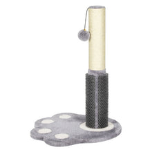 Load image into Gallery viewer, 20.5 inch Tall Cat Scratching Post Claw Scratcher with Sisal Rope and Plush Ball-Gray
