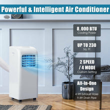 Load image into Gallery viewer, 8 000 BTU Portable Air Conditioner with Dehumidifier Function
