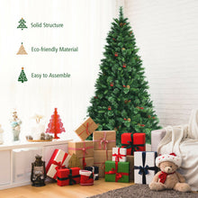 Load image into Gallery viewer, 7 Feet Pre-Lit Christmas Spruce Tree with 1198 Tips and 500 Lights-7 ft
