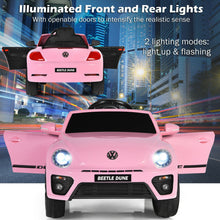 Load image into Gallery viewer, Volkswagen Beetle Kids Electric Ride On Car with Remote Control-Pink
