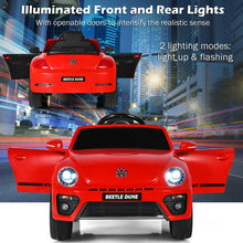 Load image into Gallery viewer, Volkswagen Beetle Kids Electric Ride On Car with Remote Control-Red
