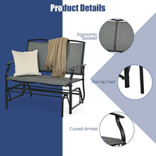 Load image into Gallery viewer, Iron Patio Rocking Chair for Outdoor Backyard and Lawn-Gray
