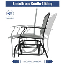 Load image into Gallery viewer, Iron Patio Rocking Chair for Outdoor Backyard and Lawn-Gray

