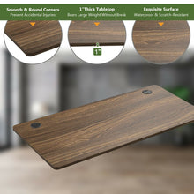 Load image into Gallery viewer, 47” x 24” Universal Tabletop for Standard and Standing Desk Frame-Walnut
