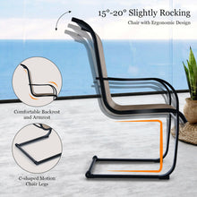 Load image into Gallery viewer, 6 Pieces Patio Dining Chairs with Armrests and Neck Support
