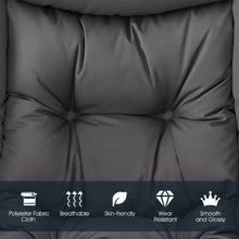 Load image into Gallery viewer, Modern Polyester Fabric Lazy Chair with Side Pocket-Gray
