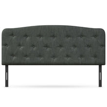 Load image into Gallery viewer, Faux Linen Headboard with Adjustable Heights-Dark Gray
