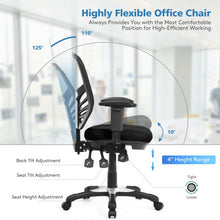 Load image into Gallery viewer, Ergonomic Mesh Office Chair with Adjustable Back Height and Armrests-Black
