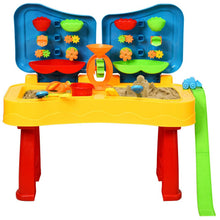 Load image into Gallery viewer, 2 in 1 Kids Sand and Water Table Activity Play Table with Accessories
