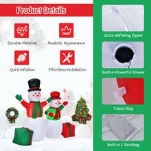 Load image into Gallery viewer, 6 Feet Christmas Inflatable Snowmen Blow Up Christmas Decoration

