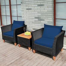 Load image into Gallery viewer, 3 Pieces Outdoor Patio Rattan Furniture Set
