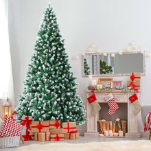 Load image into Gallery viewer, Artificial Snow Flocked Christmas Tree with Pine Cones
