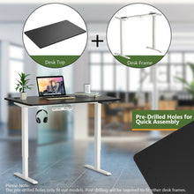 Load image into Gallery viewer, 47&#39;&#39; x 30&#39;&#39; Universal Tabletop for Standard and Standing Desk Frame-Black
