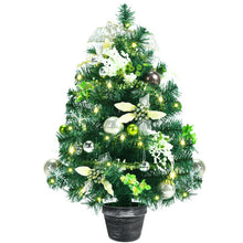 Load image into Gallery viewer, 2 Feet Pre-lit Battery Operated Tabletop Artificial Christmas Tree with 40 LED Lights
