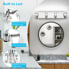 Load image into Gallery viewer, 4-Lights Modern Bathroom Vanity Light Crystal Wall Sconce Bathroom Light Fixture
