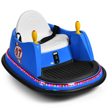 Load image into Gallery viewer, 6V Kids Ride On Bumper Car Vehicle 360-degree Spin Race Toy with Remote Control-Blue
