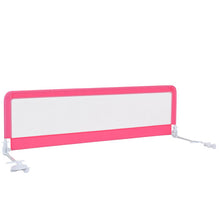Load image into Gallery viewer, 71 Inch Extra Long Swing Down Bed Guardrail with Safety Straps-Pink
