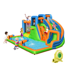 Load image into Gallery viewer, Inflatable Giant Bounce Castle with Dual Climbing Walls and 735W Blower
