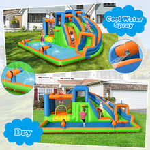 Load image into Gallery viewer, Inflatable Giant Bounce Castle with Dual Climbing Walls and 735W Blower
