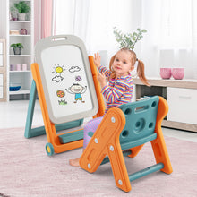 Load image into Gallery viewer, Kids Height Adjustable Art Easel Set with Chair
