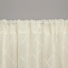 Load image into Gallery viewer, Madison Park Irina Diamond Sheer Window Curtain -95" Panel MP40-2333 By Olliix
