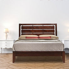 Load image into Gallery viewer, Home Furniture Bed Frame with Platform Wood Slats Tall Headboard-King Size
