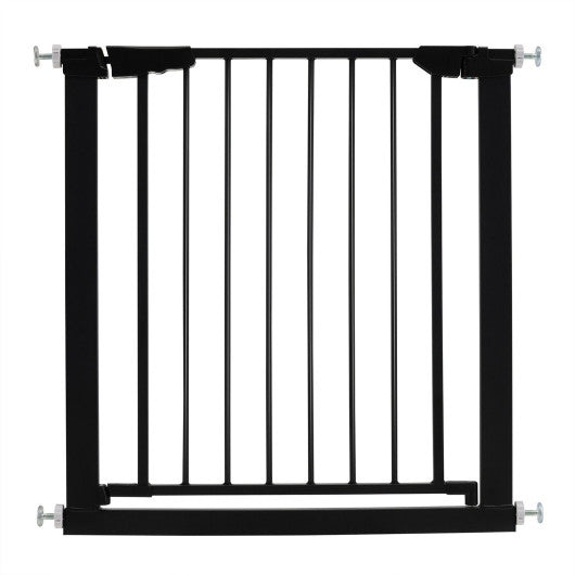30-32.5 Inch Wide Safety Gate with 30 Inch Scientific Height-Black