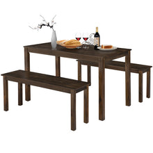 Load image into Gallery viewer, 3 Pieces Modern Studio Collection Table Dining Set -Coffee
