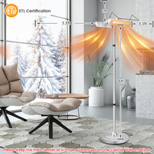 Load image into Gallery viewer, 1500W Standing Electric Heater with Double-sided Heating
