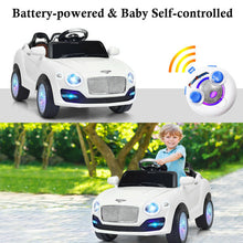 Load image into Gallery viewer, 6V Kids Ride on Car RC Remote Control with MP3-White
