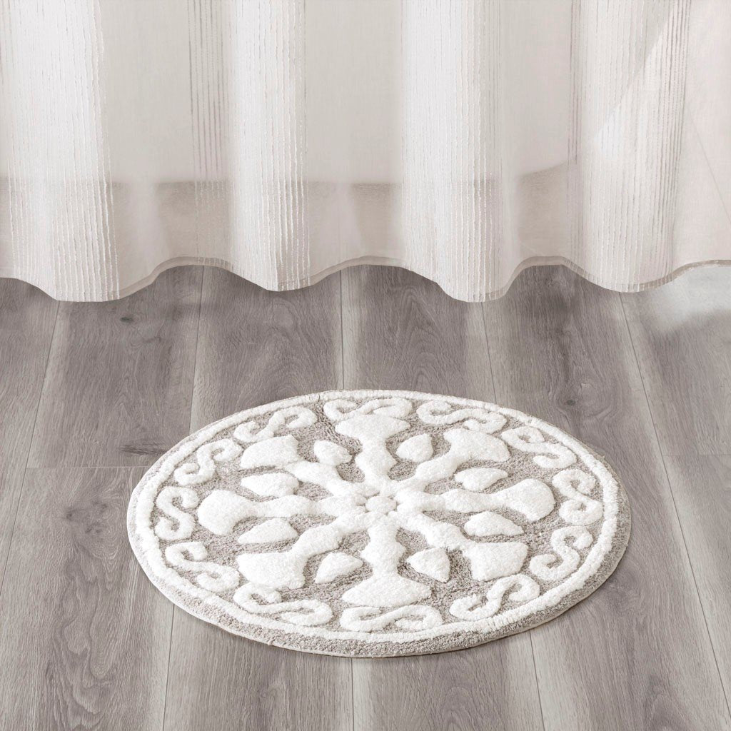 Madison Park Casablanca Medallion Cotton Tufted Rug -25