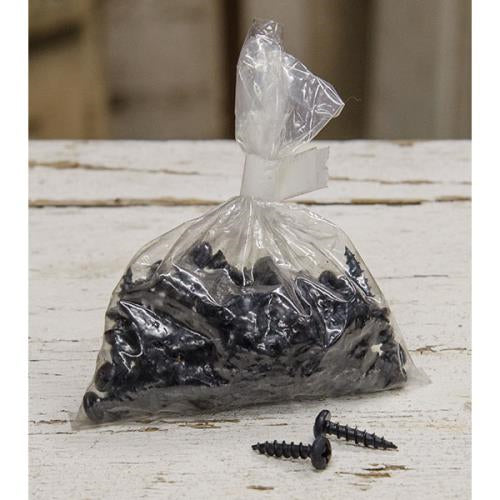 100/Pkg Black Screws- #6 Phillips Round Head- 5/8