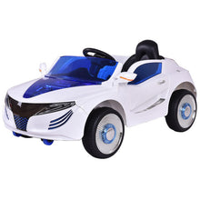 Load image into Gallery viewer, 12 V Kids Remote Control Opening Doors Riding Car with LED Lights-White
