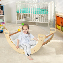 Load image into Gallery viewer, 2-in-1 Arch Rocker with Soft Cushion for Toddlers-Natural
