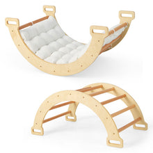 Load image into Gallery viewer, 2-in-1 Arch Rocker with Soft Cushion for Toddlers-Natural
