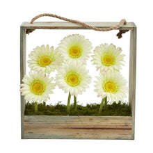 Load image into Gallery viewer, Gerber Daisy Garden Artificial Arrangement in Hanging Frame
