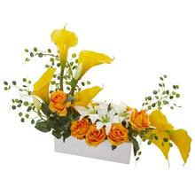 Load image into Gallery viewer, Mixed Lily and Rose Artificial Arrangement
