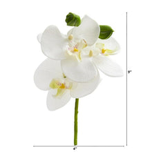 Load image into Gallery viewer, 9&quot; Phalaenopsis Orchid Artificial Flower Pick (Set of 12)
