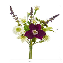 Load image into Gallery viewer, 16&quot; Mixed Artificial Flower Bouquet (Set of 6)
