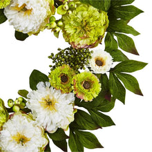 Load image into Gallery viewer, 24&quot; Peony Mum Wreath
