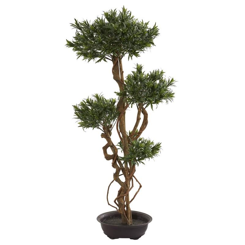 4.5'Bonsai Styled Podocarpus Artificial Tree